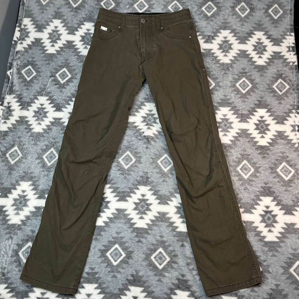 Kuhl Revolvr Mens 30x36 Olive Green UberKuhl Stretch Hiking Pants 5232
